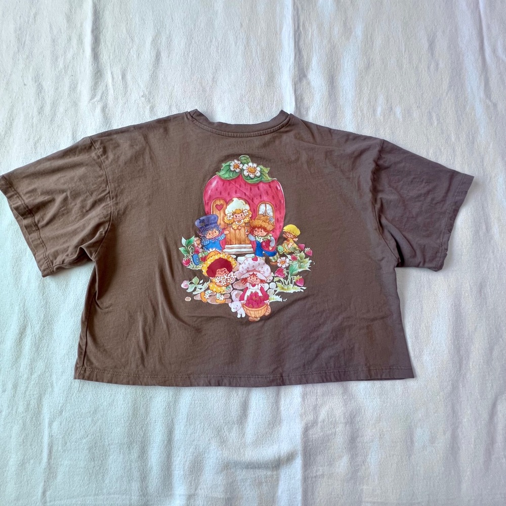 Strawberry Shortcake Women's Gray Short Sleeve Tee - Picture 7 of 8